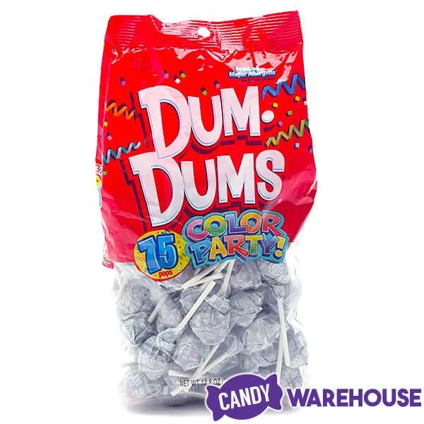 Dum Dums Silver Party Pops - Tropical Berry: 75-Piece Bag