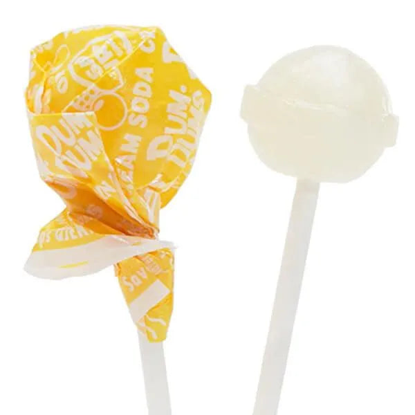 Dum Dums Yellow Party Pops - Cream Soda: 75-Piece Bag