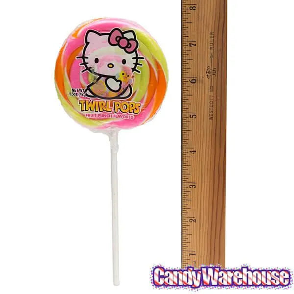 Easter Hello Kitty Swirl 1.5-Ounce Twirl Pops: 24-Piece Display