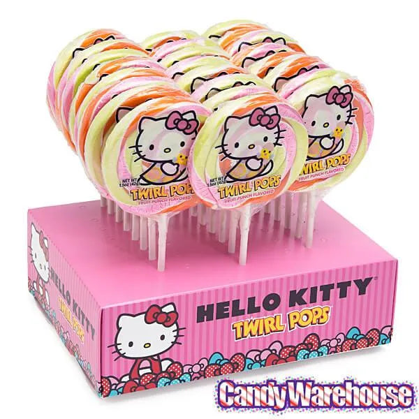 Easter Hello Kitty Swirl 1.5-Ounce Twirl Pops: 24-Piece Display