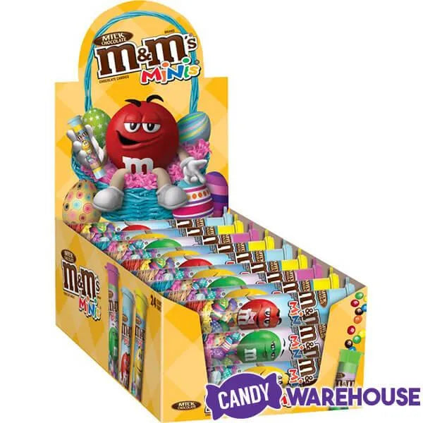 Easter M&M's Minis Candy Mega Tubes: 24-Piece Box