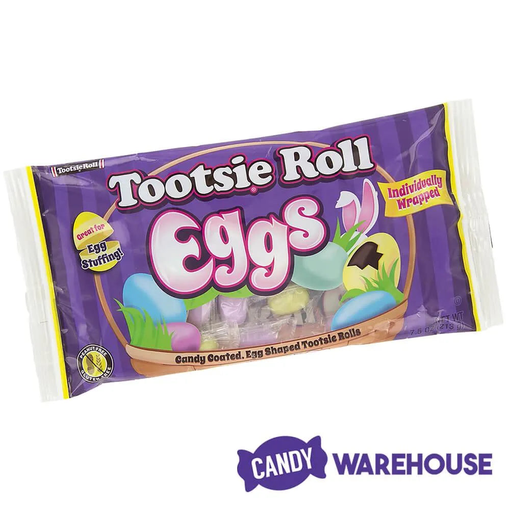 Easter Tootsie Roll Eggs - Wrapped: 7.5-Ounce Bag