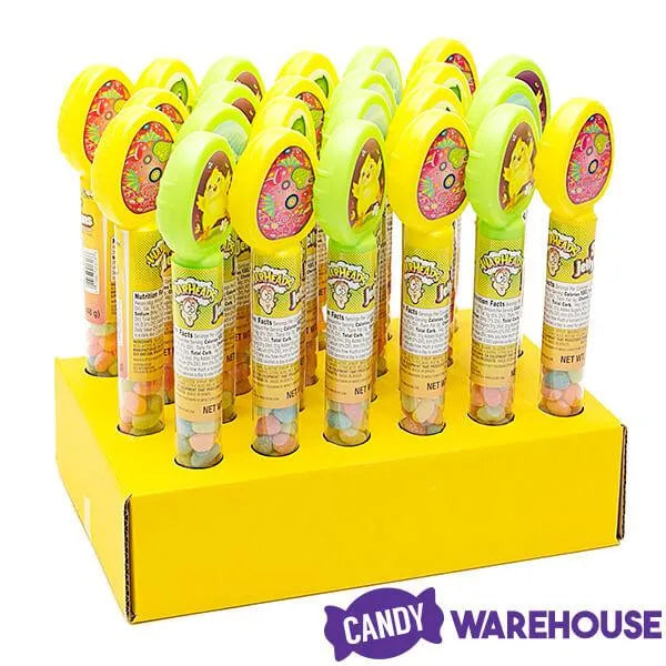 Easter Warheads Sour Jelly Beans Candy Tubes: 24-Piece Display