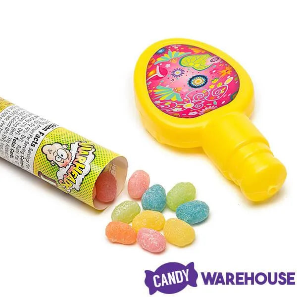 Easter Warheads Sour Jelly Beans Candy Tubes: 24-Piece Display