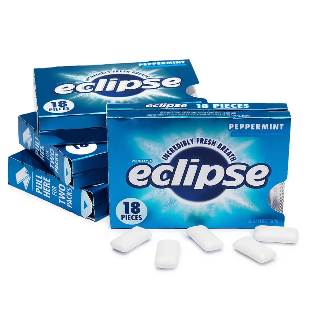 Eclipse Sugar Free Tab Gum Packs - Peppermint: 8-Piece Box