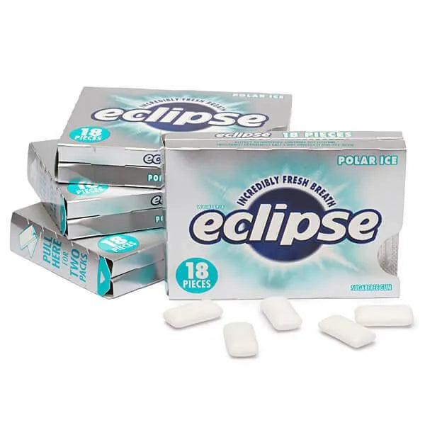 Eclipse Sugar Free Tab Gum Packs - Polar Ice: 12-Piece Box