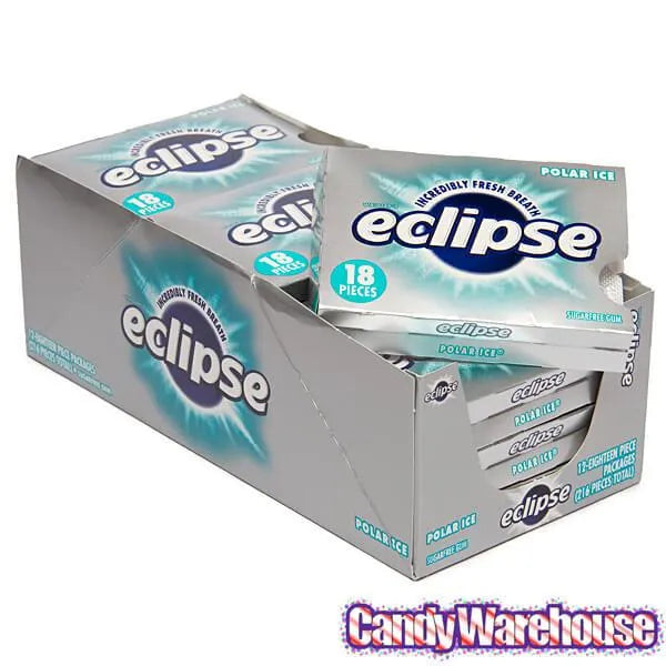 Eclipse Sugar Free Tab Gum Packs - Polar Ice: 12-Piece Box