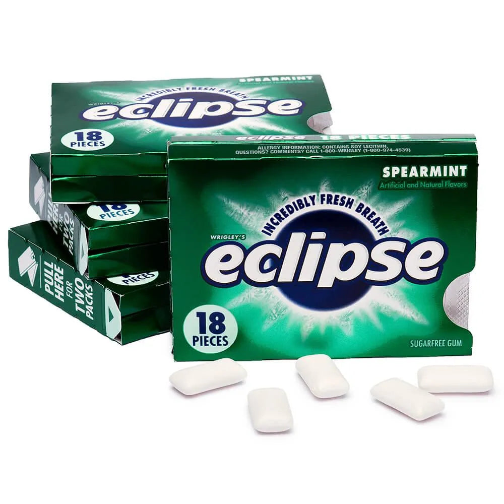 Eclipse Sugar Free Tab Gum Packs - Spearmint: 8-Piece Box