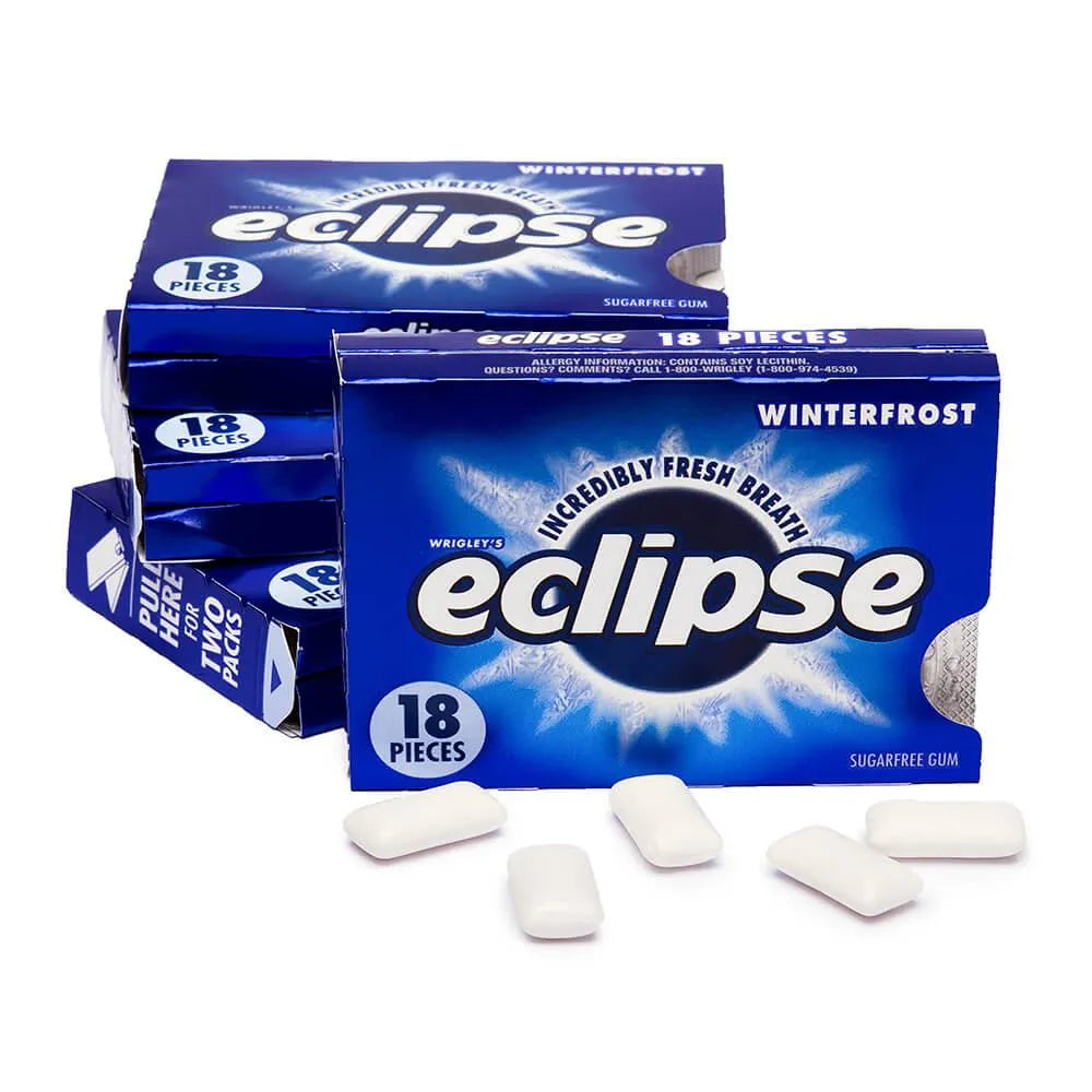 Eclipse Sugar Free Tab Gum Packs - Winterfrost: 12-Piece Box