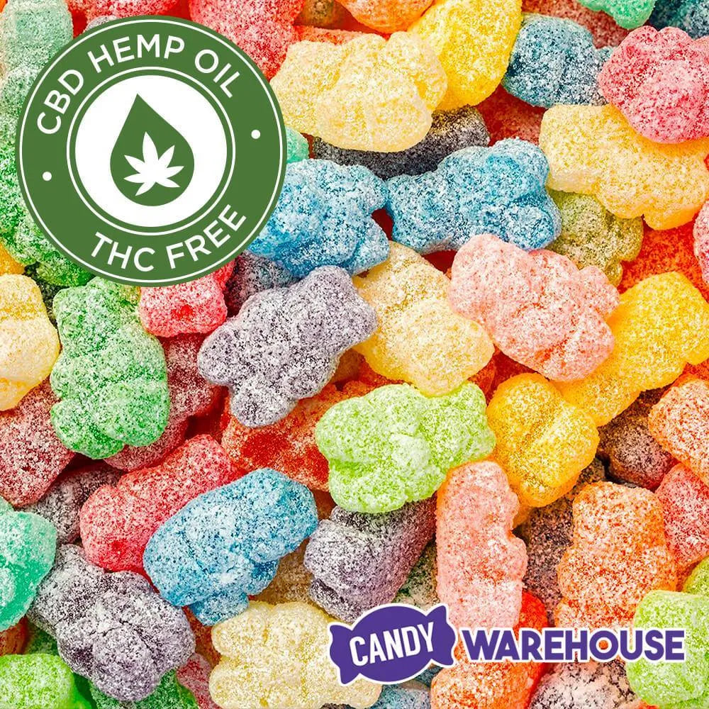 Eddy Edibles Assorted Sour CBD Gummies THC Free 200mg: 10 Gummy Bears