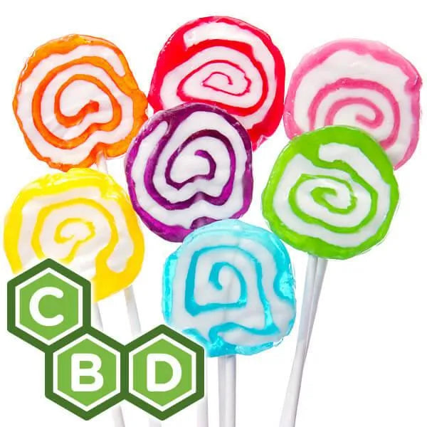 Eddy Edibles CBD Lollipops Candy THC Free 1500mg: 30-Pieces