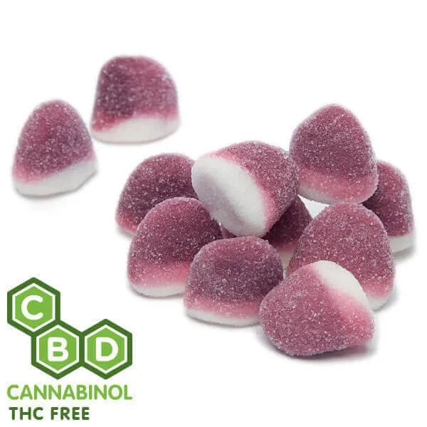 Eddy Edibles Grape Pufflettes CBD Gummies THC Free 250mg: 10 Gummy Bites