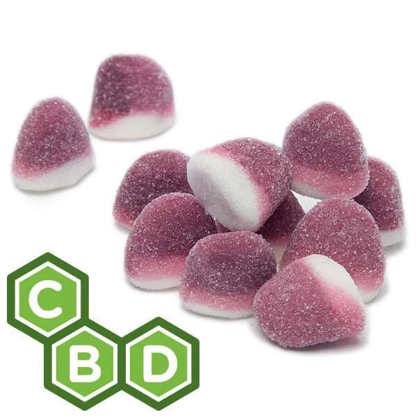 Eddy Edibles Grape Pufflettes CBD Gummies THC Free 750mg: 30 Gummy Bites