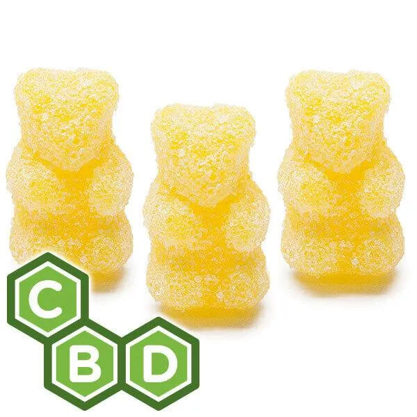 Eddy Edibles Sour Pina Colada CBD Gummies THC Free 200mg: 10 Gummy Bears