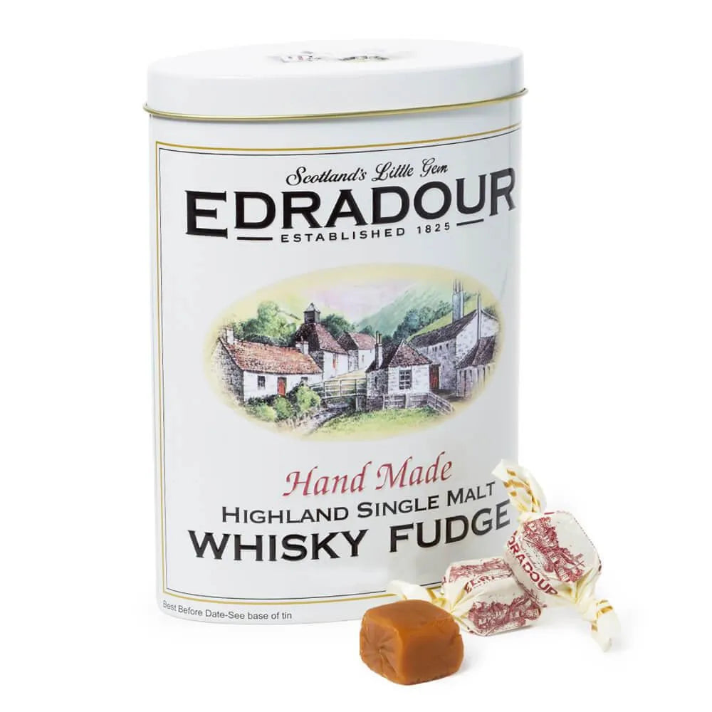 Edradour Highland Single Malt Whisky Fudge: 8.8 Ounce Tin