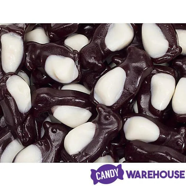 Efrutti Black & White Gummy Penguins Candy: 1KG Bag