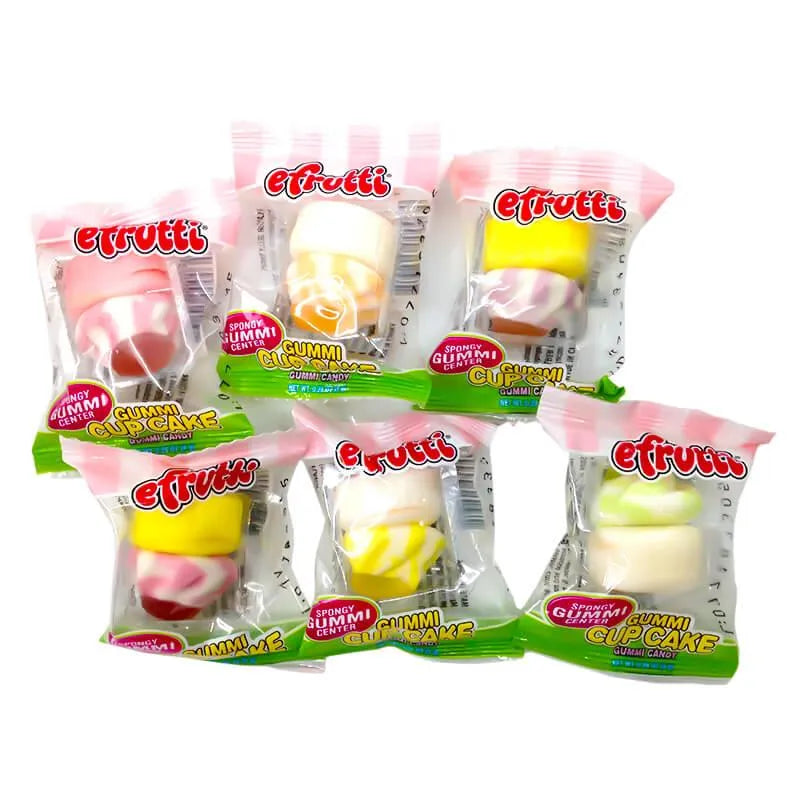 Efrutti Gummi Cupcakes: 60-Piece Box