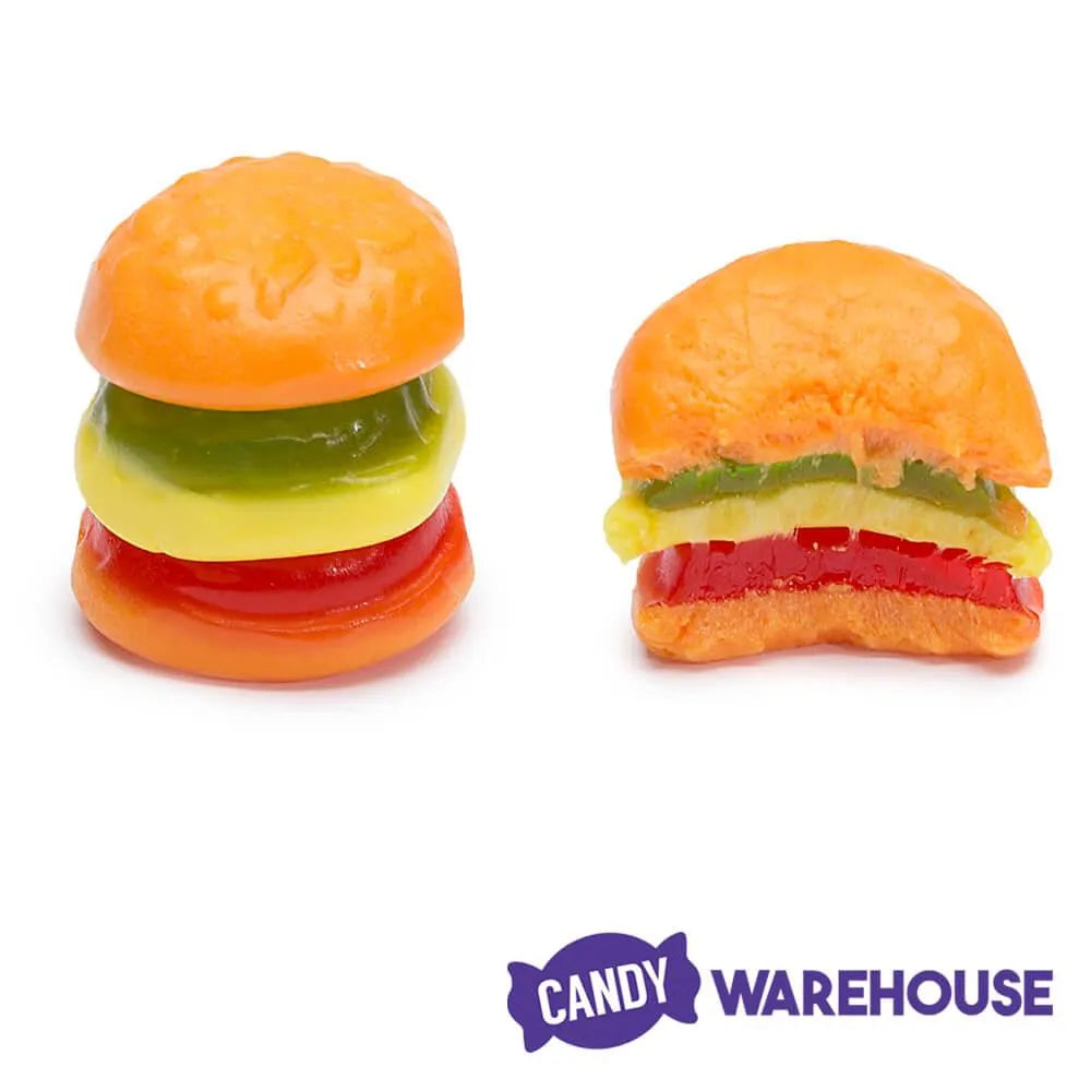 Efrutti Gummy Mini Burgers Candy - Bulk: 100-Piece Case