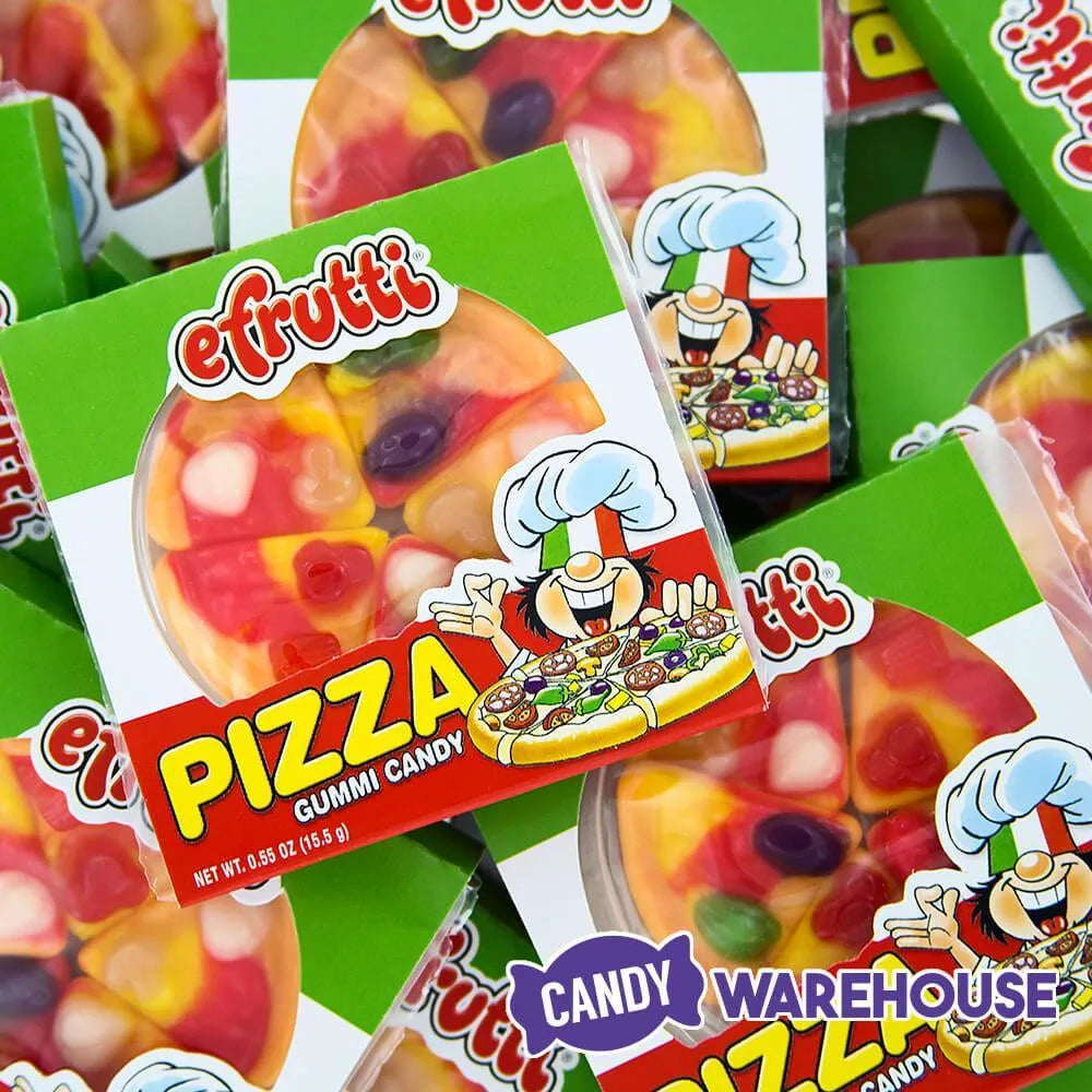 Efrutti Gummy Pizza Candy Packs: 48-Piece Box