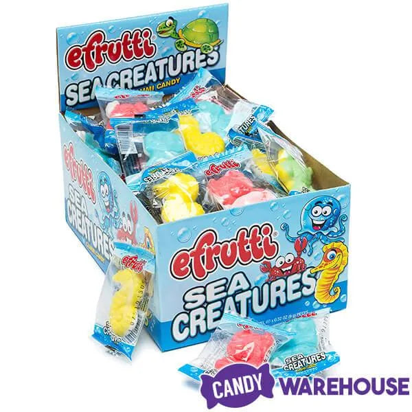 Efrutti Gummy Sea Creatures Candy: 60-Piece Box