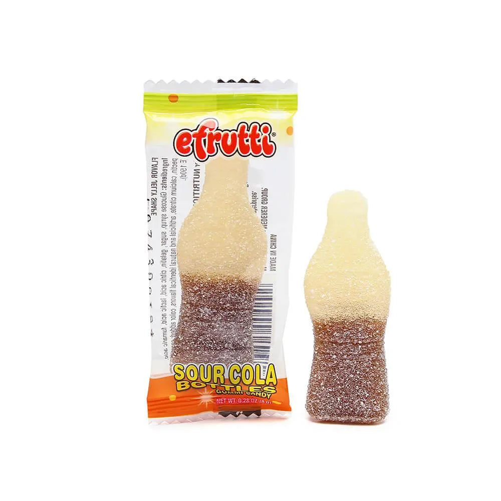 Efrutti Gummy Sour Cola Bottles - Wrapped: 80-Piece Box