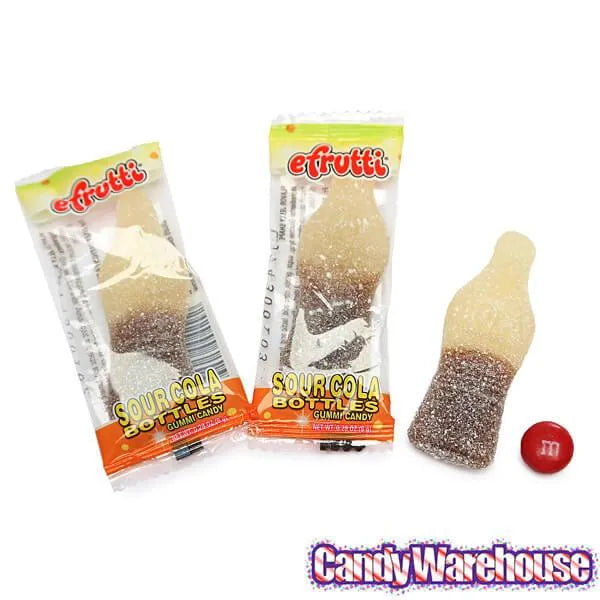 Efrutti Gummy Sour Cola Bottles - Wrapped: 80-Piece Box