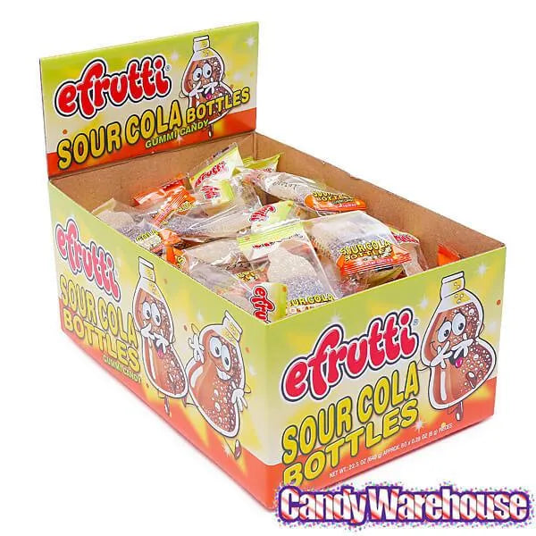 Efrutti Gummy Sour Cola Bottles - Wrapped: 80-Piece Box