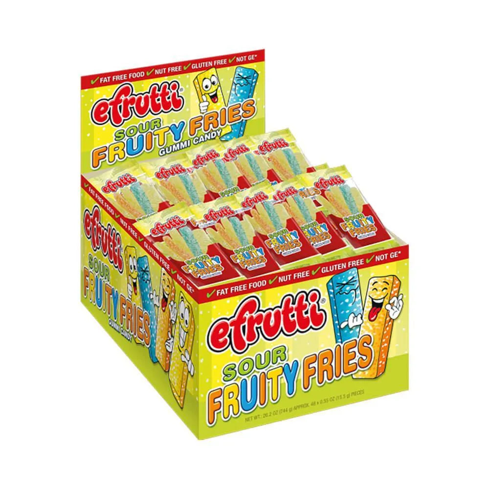 Efrutti Sour Gummy French Fries: 48-Piece Box