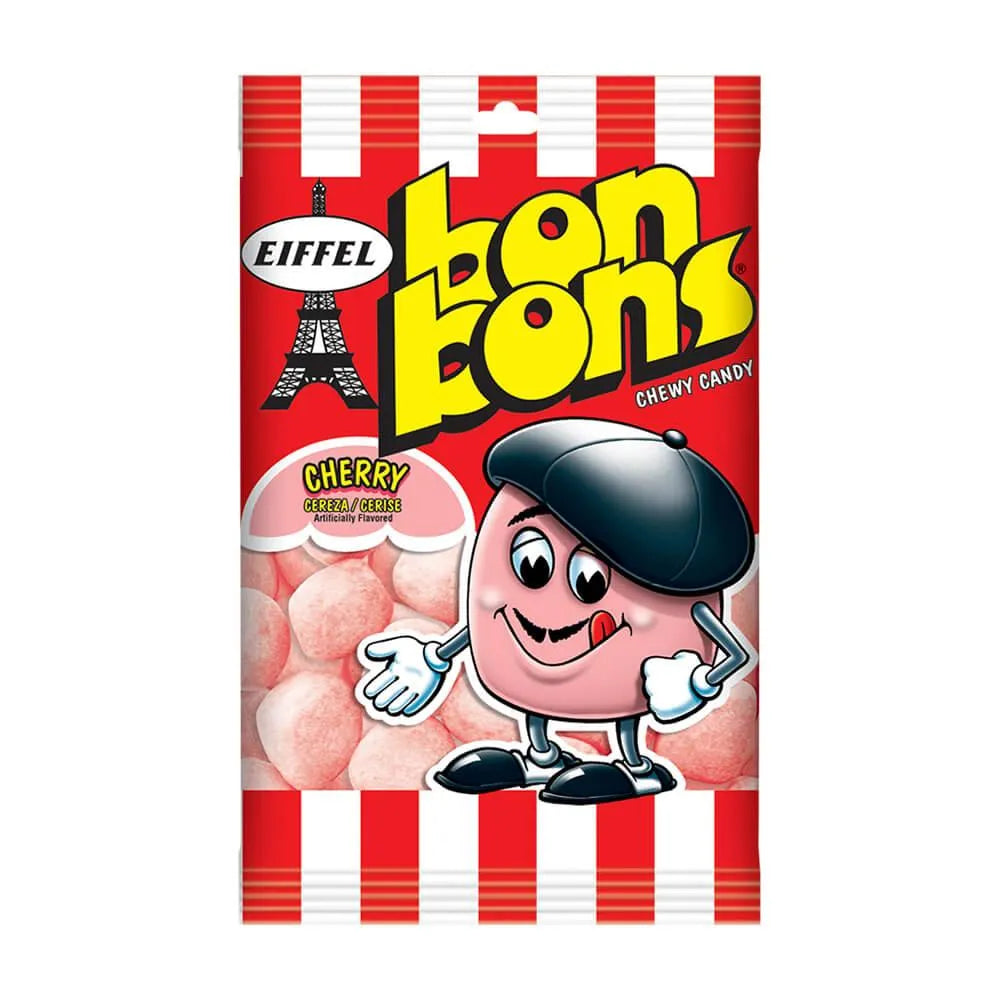 Eiffel Chewy Bon Bons 4-Ounce Packs - Cherry: 12-Piece Box