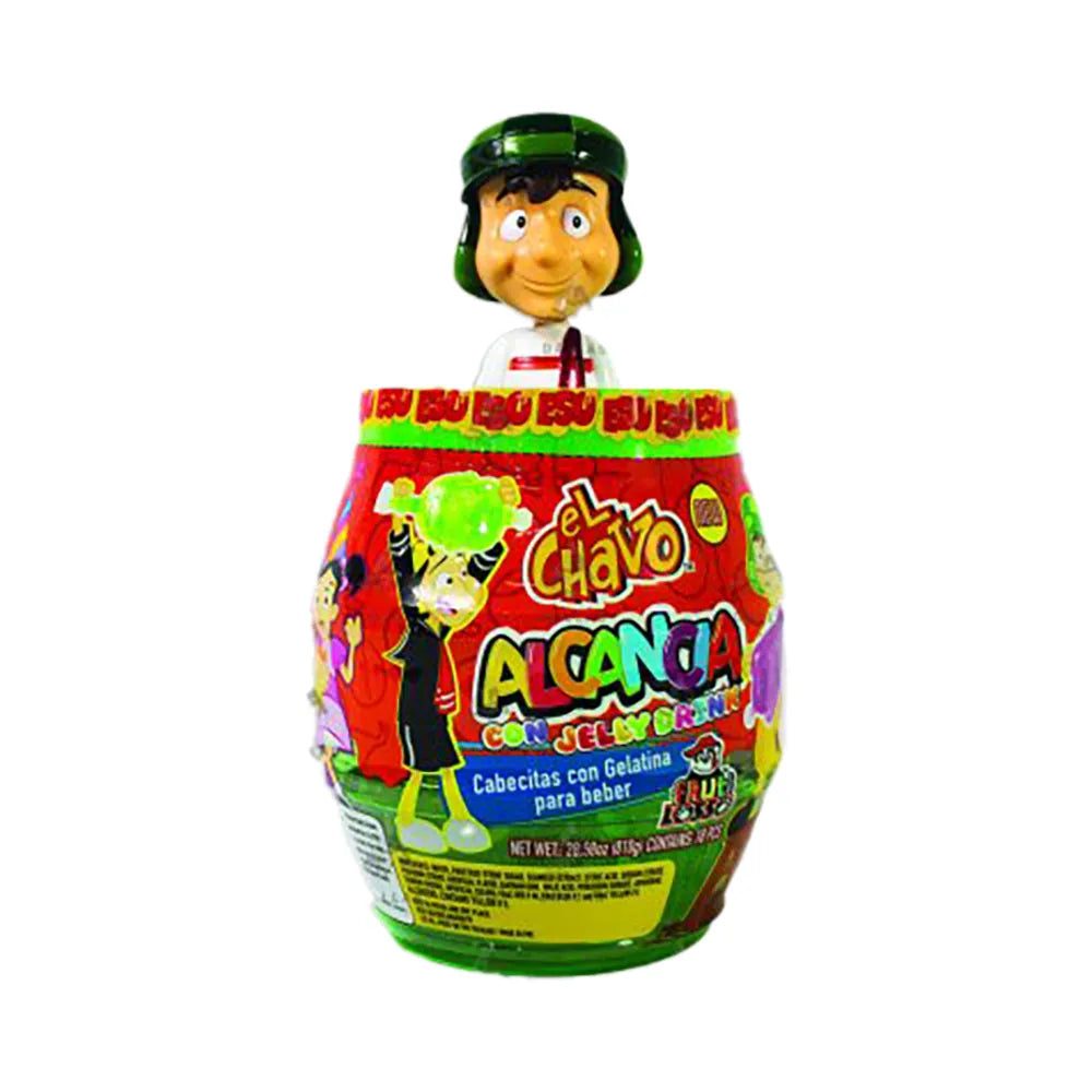 El Chavo Alcancia Jelly Drink: 18-Piece Jar