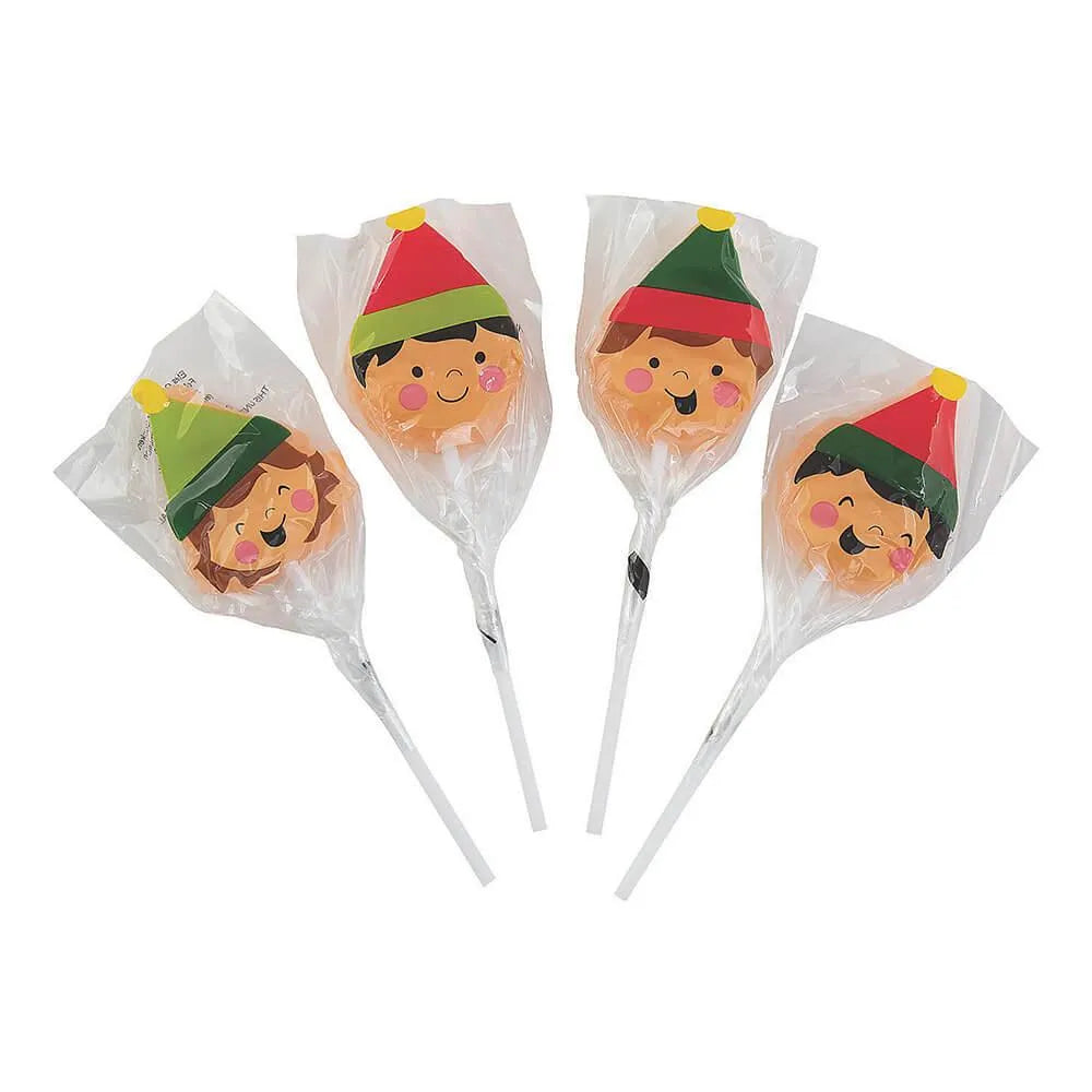 Elf Character Lollipops: 12-Piece Box