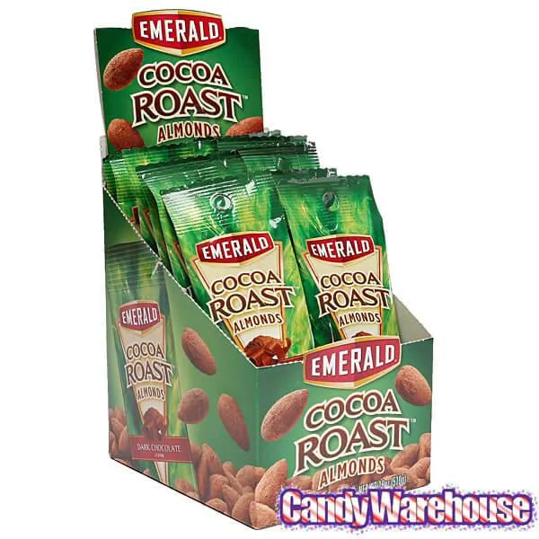 Emerald Cocoa Roast Almonds 1.5-Ounce Bags: 12-Piece Box