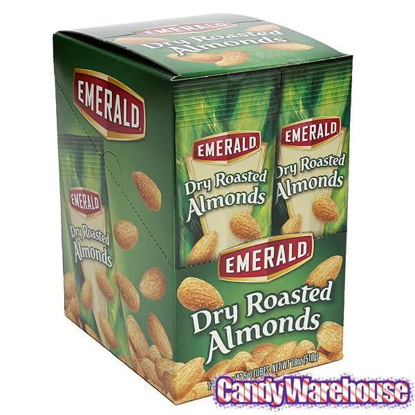 Emerald Dry Roasted Almonds 1.5-Ounce Bags: 12-Piece Box