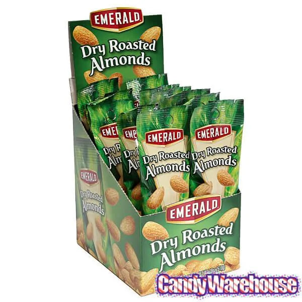 Emerald Dry Roasted Almonds 1.5-Ounce Bags: 12-Piece Box