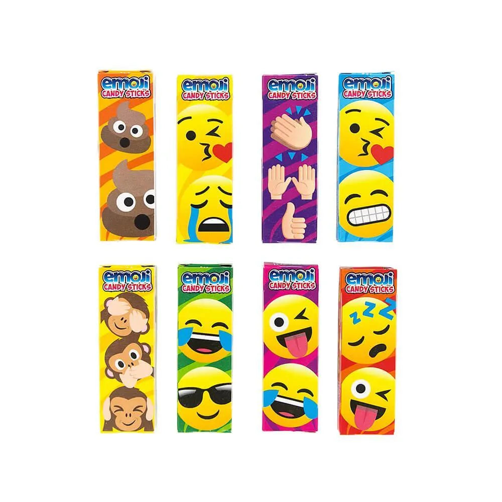 Emoji Character Candy Sticks 2-Packs: 100-Piece Bag