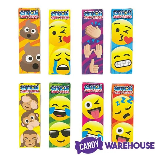 Emoji Character Candy Sticks 2-Packs: 100-Piece Bag