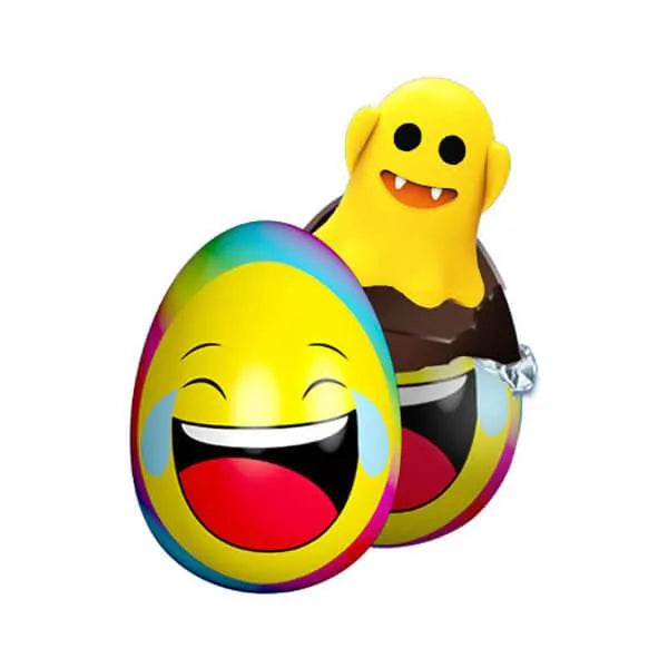 Emoji ChocoTreasure Surprise Eggs with Toy Inside: 12-Piece Box