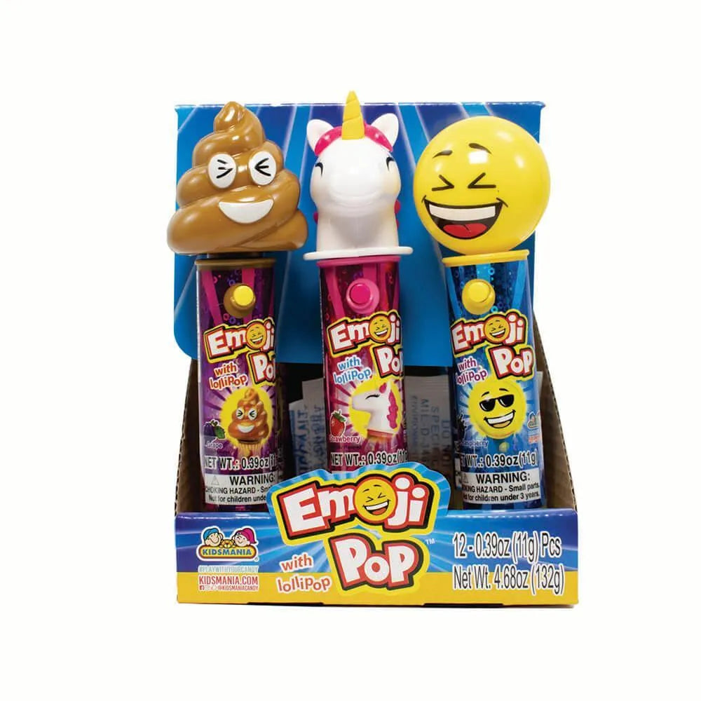 Emojipop Lollipop Toys: 12-Piece Box