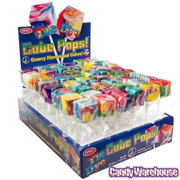 Espeez Cube Pops - Groovy Tie-Dye: 48-Piece Display