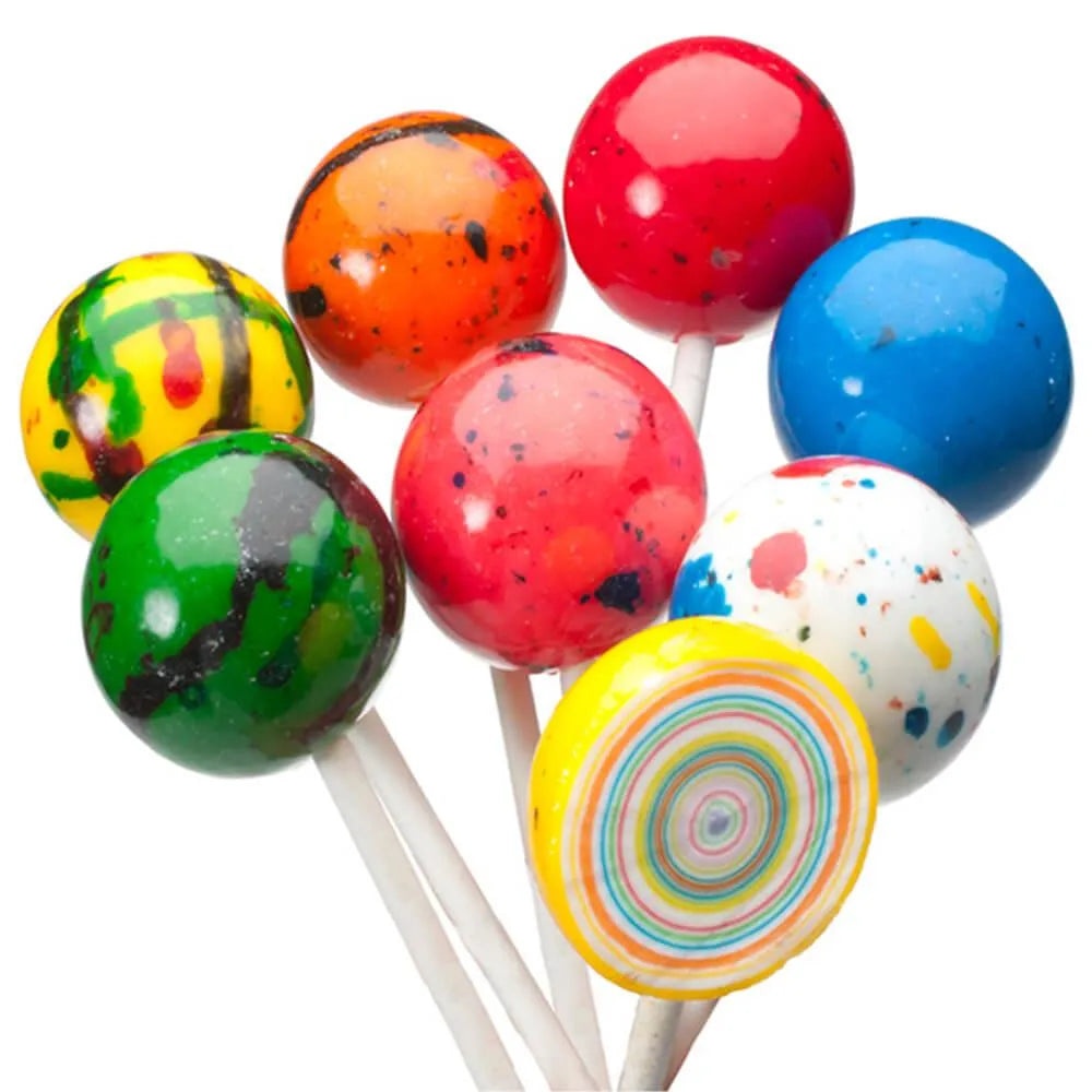 Espeez Paintball Pops Giant Jawbreaker Lollipops: 36-Piece Tub