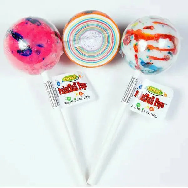 Espeez Paintball Pops Giant Jawbreaker Lollipops: 36-Piece Tub