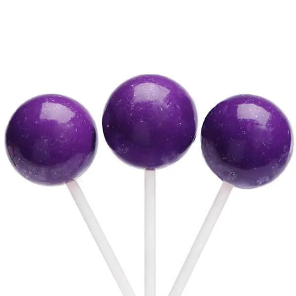 Espeez Paintball Pops Giant Jawbreaker Suckers - Purple: 12-Piece Bag