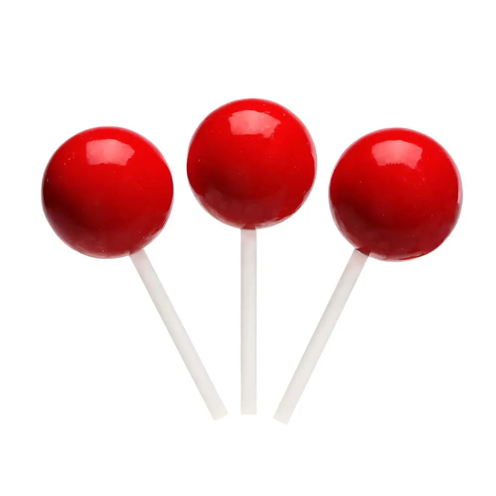 Espeez Paintball Pops Giant Jawbreaker Suckers - Red: 12-Piece Bag