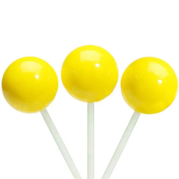 Espeez Paintball Pops Giant Jawbreaker Suckers - Yellow: 12-Piece Bag