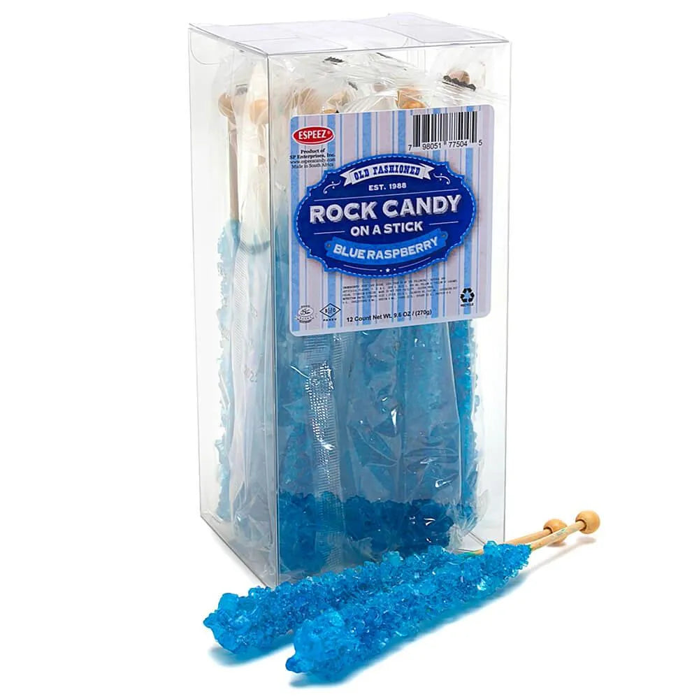 Espeez Rock Candy Crystal Sticks - Blue: 12-Piece Box