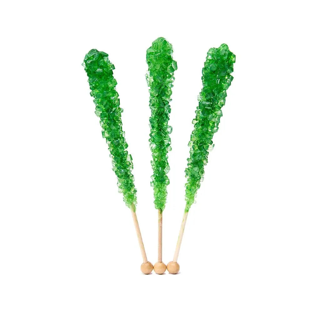 Espeez Rock Candy Crystal Sticks - Green: 36-Piece Tub