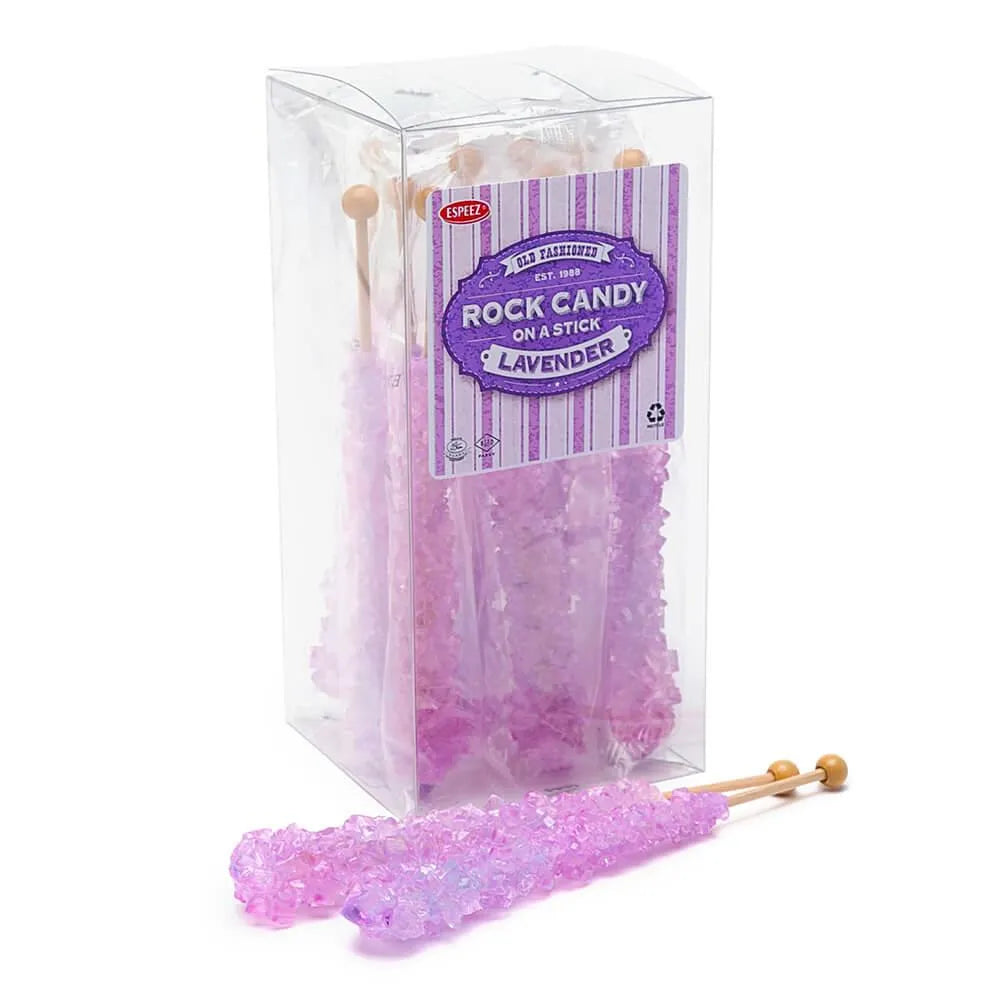 Espeez Rock Candy Crystal Sticks - Lavender: 12-Piece Box