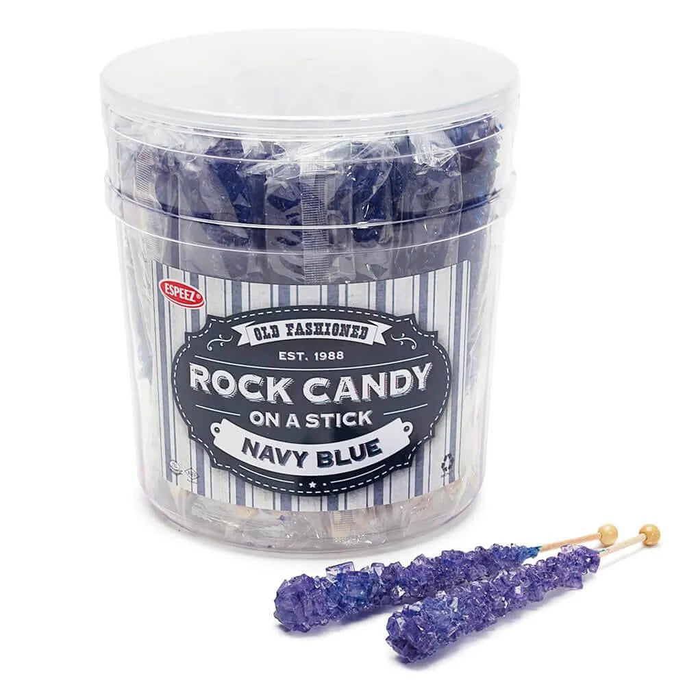 Espeez Rock Candy Crystal Sticks - Navy Blue: 36-Piece Tub