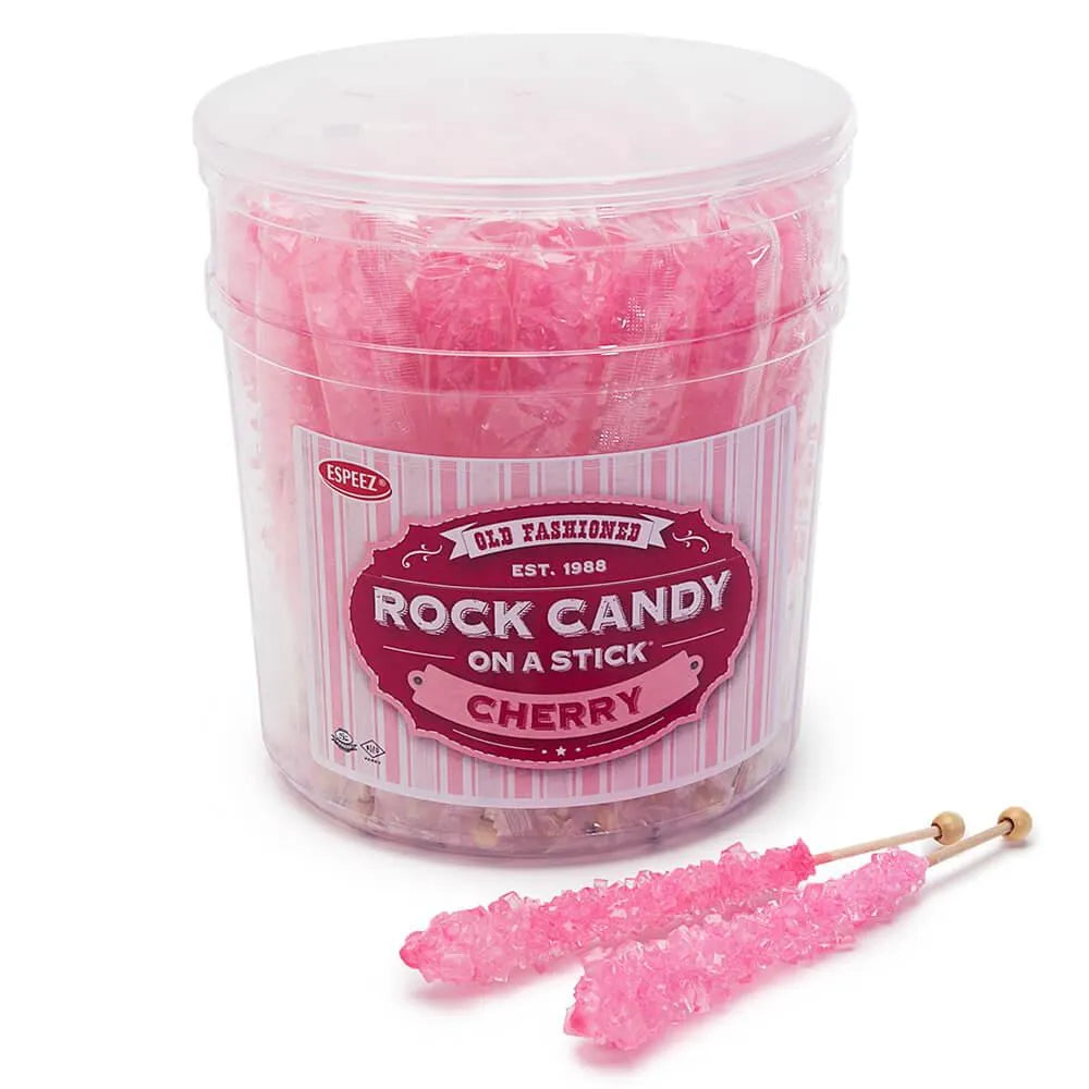 Espeez Rock Candy Crystal Sticks - Pink: 36-Piece Tub