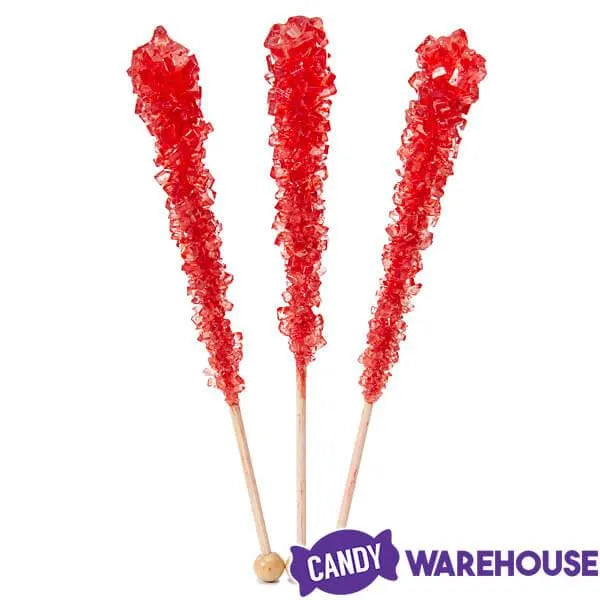 Espeez Rock Candy Crystal Sticks - Red: 36-Piece Tub